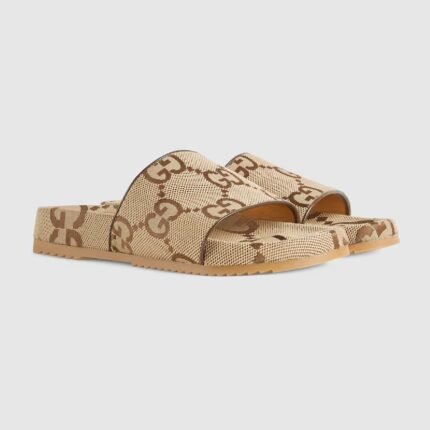 Gucci Men's Maxi GG Canvas Slide Sandal