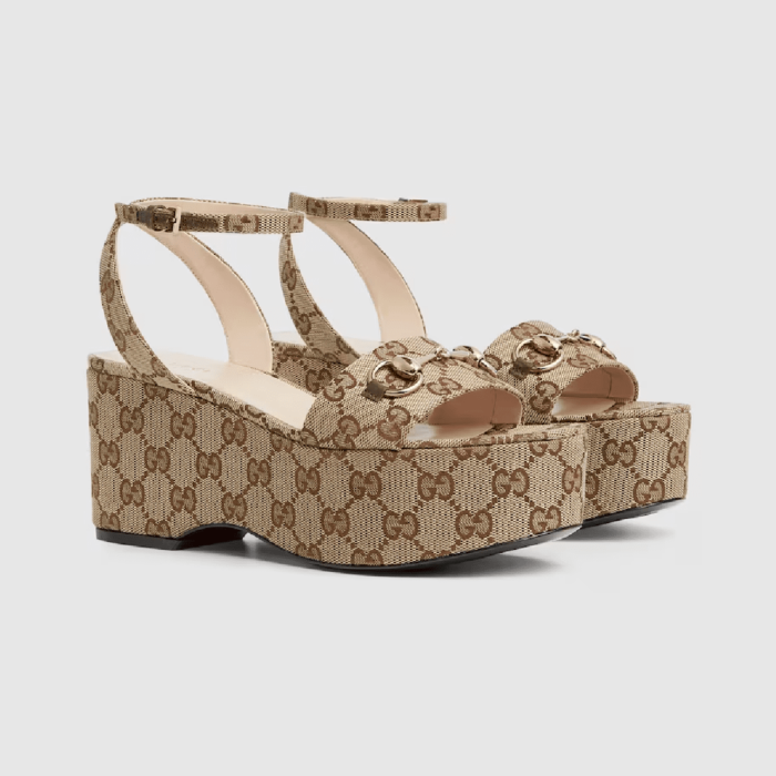 Gucci Women's Horsebit Flatform Sandal