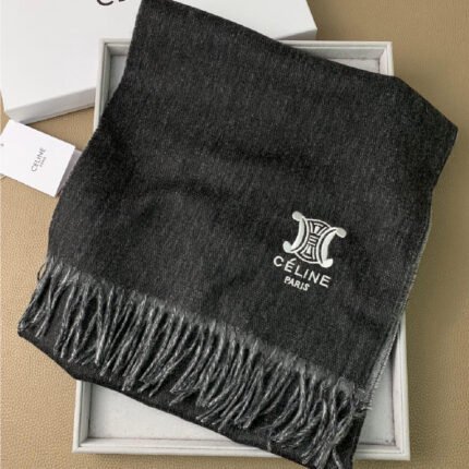 Celine Black Scarf